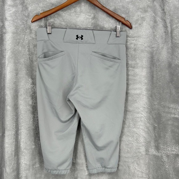 Under Armour Womens Softball Pants Gray Cropped Medium Fit Dry Gear Athletic - Picture 11 of 11